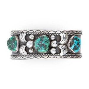 Double D Ranch Vintage Turquoise Cuff Bracelet!